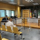 Panorámica de la sala de vistas, con el acusado Cosme Prenafeta en el centro