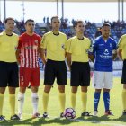 Cuadra Fernández en el último partido que le pitó al Almería en el año 2016.