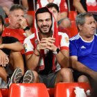 Aficionados en el Almería-Osasuna.