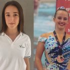 Las alumnas Paola Barrios y Lucía Ana Expósito.