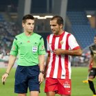 Del Cerro Grande y José Verza en el Almería-Elche de la campaña 2014-2015.