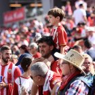 Aficionados en el Almería-Celta.