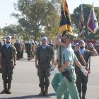 Imagen del acto de despedida celebrado en la base de Viator.