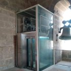 El nuevo ascensor, instalado en el interior de la torre de la Catedral.