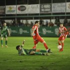 Eguaras en el partido ante el Arenteiro.