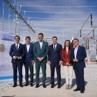 El presidente andaluz, junto al de España, en la inauguración de la Subestación de Baza.