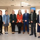 Mar Panizo, Tamara Gerónimo, Conchi Parra, Antonia S. Villanueva, Francisco Andrés Álvarez, Valentín Sola y la hermana Dolores Berenguel, en LA 