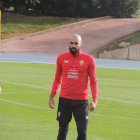 La nueva imagen de Samú Costa en el entrenamiento del viernes.