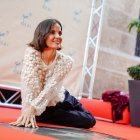 Elena Anaya tras descubrir, el pasado miércoles, su estrella en Almería.