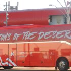 La nueva imagen del autobús del Almería.