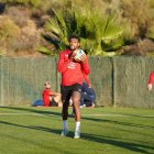 Dyego Sousa en la concentración de Marbella.