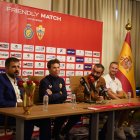 Puesta de largo del partido amistoso que se jugará este viernes en Riad.