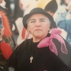 Isabel fue muy carnavalera, aquí disfrazada de Lina Morgan.