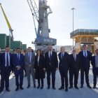 Visita a las instalaciones portuarias y el Ayuntamiento de la localidad del presidente de Puertos del Estado, Álvaro Rodríguez Dapena.