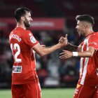 Baptistao y Pozo en el Almería-Getafe que se jugó el 9 de noviembre.