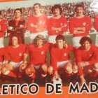 Imagen en un restaurante de Almería de aquel Atlético de Madrid.