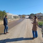 Las autoridades visitan las obras de la nueva interconexión de las pedanías cuevanas.