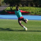 El Bilal Touré se lo está pasando en grande con la camiseta del Almería.