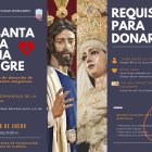 Cartel anunciador de la cuarta campaña de donación de sangre de la Santa Cena.