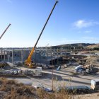 Vista de las obras de construcción de Ikea Almería