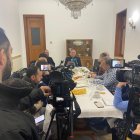 Encuentro de Gómez Cantero mantenido con la prensa.