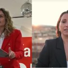 Las candidatas del PSOE (izquierda) y del PP (derecha) en Albox para las elecciones de mayo.