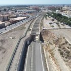 Vista aérea de la zona en la que se realizó el soterramiento en El Puche