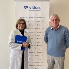 Pilar Espejo y José Manuel Muñoz, director de la Clásica Ciclista de Almería.