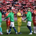 El portero Fernando, que está haciendo una magnífica temporada, en la previa del Almería-Betis.