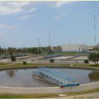 Depurada de aguas de El Bobar que es utilizada para regadíos en la zona de la Vega.