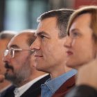 El presidente del Gobierno, Pedro Sánchez, en un acto de precampaña.