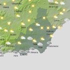 Mapa de la Aemet de la provincia para este martes.