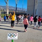 Un grupo de pequeños alumnos del CEIP Artero Pérez durante la semana olímpica del centro educativo.
