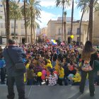 Inauguración del San Jorge de los scouts en la Plaza de la Catedral.