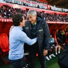 Rubi saluda a Setién.