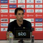 Eguaras en rueda de prensa este martes.
