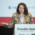 Carmen Crespo durante el acto.