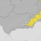 Mapa de Andalucía de este viernes.
