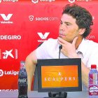 Rubi en la sala de prensa del Sánchez Pizjuán tras la derrota.