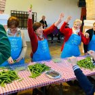 Varias participantes festejando durante el concurso que tuvo lugar en Dalías.