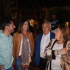Alfonso García en la fiesta del ascenso del club a Segunda Federación.