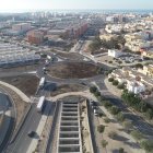 Vista aérea de la zona afectada por la primera fase del soterramiento