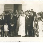 Antonio Villalba junto a su esposa, Juana González, el día de su boda.