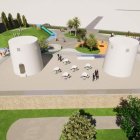 Diseño de cómo será el futuro Parque de Las Berlingas de San Isidro, en Níjar.