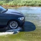 Charco formado en la zona de la rambla