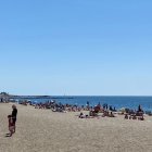Imagen de la playa de la capital esta pasada Semana Santa.