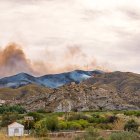 El incendio forestal que se produjo el 31 de marzo en Cantoria.