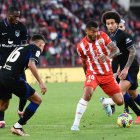 Luis Suárez en el partido ante el Atlético en el Mediterráneo (1-1).