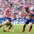 Robertone en el Atlético de Madrid-Almería.