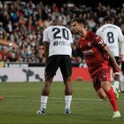 Suso celebrando el segundo gol del Sevilla.